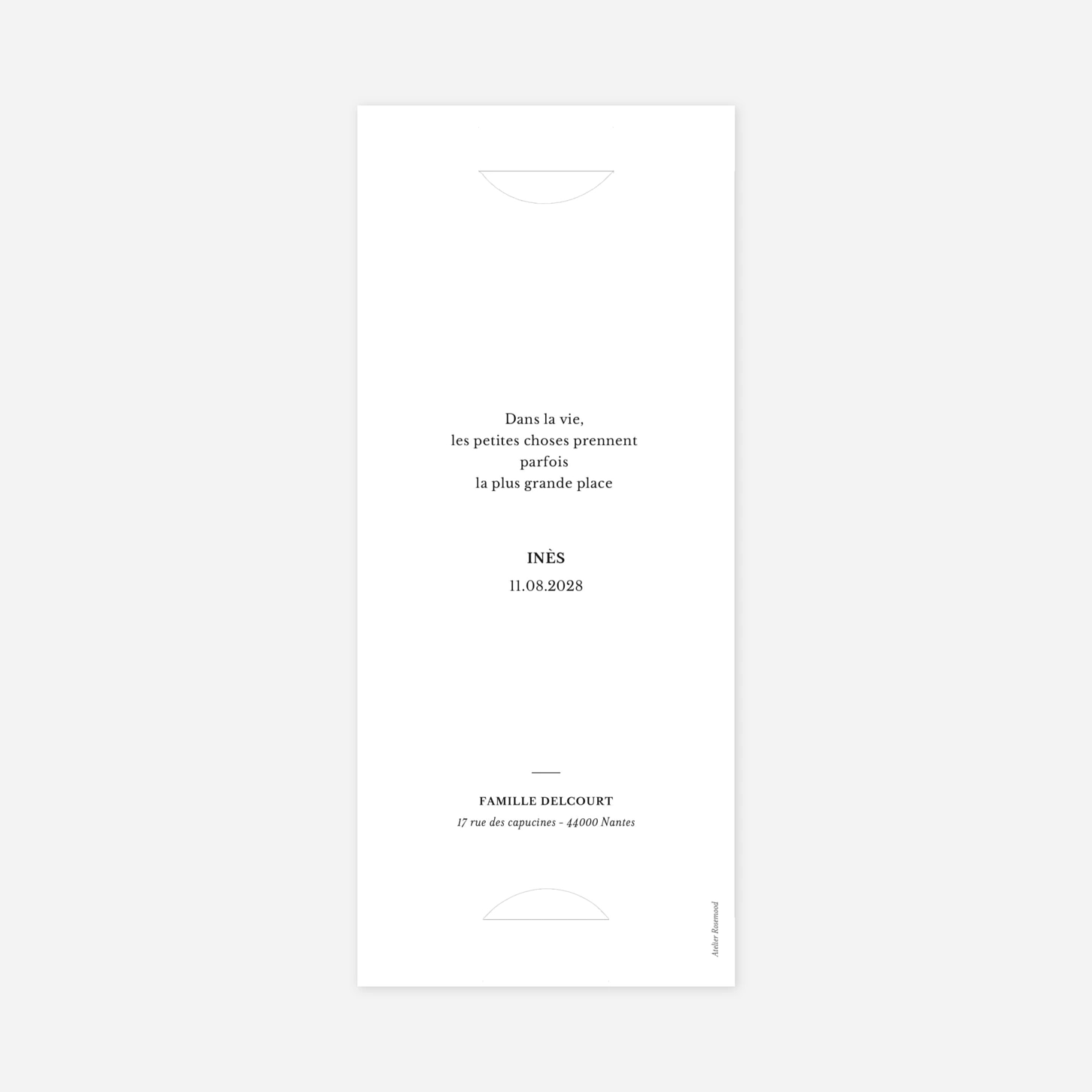 Faire-part naissance Photomaton