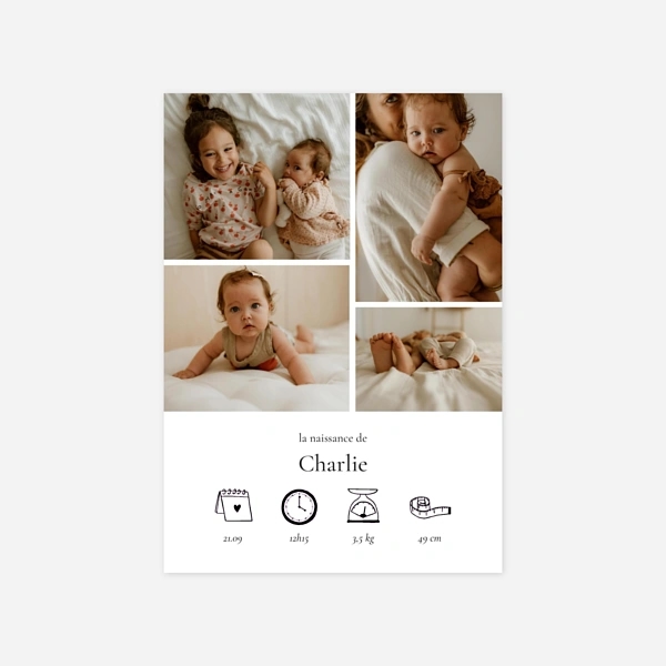 Picto doré multiphoto