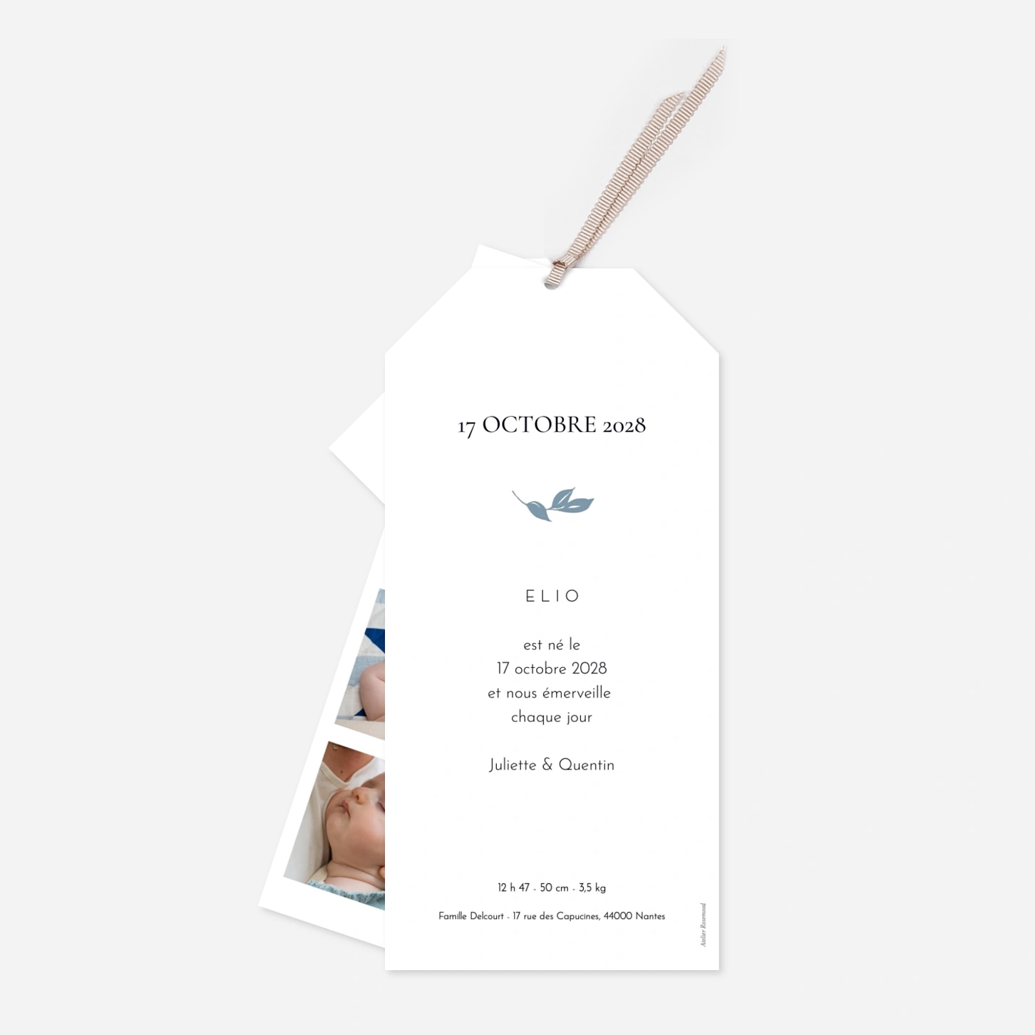 Faire-part naissance Petits instants