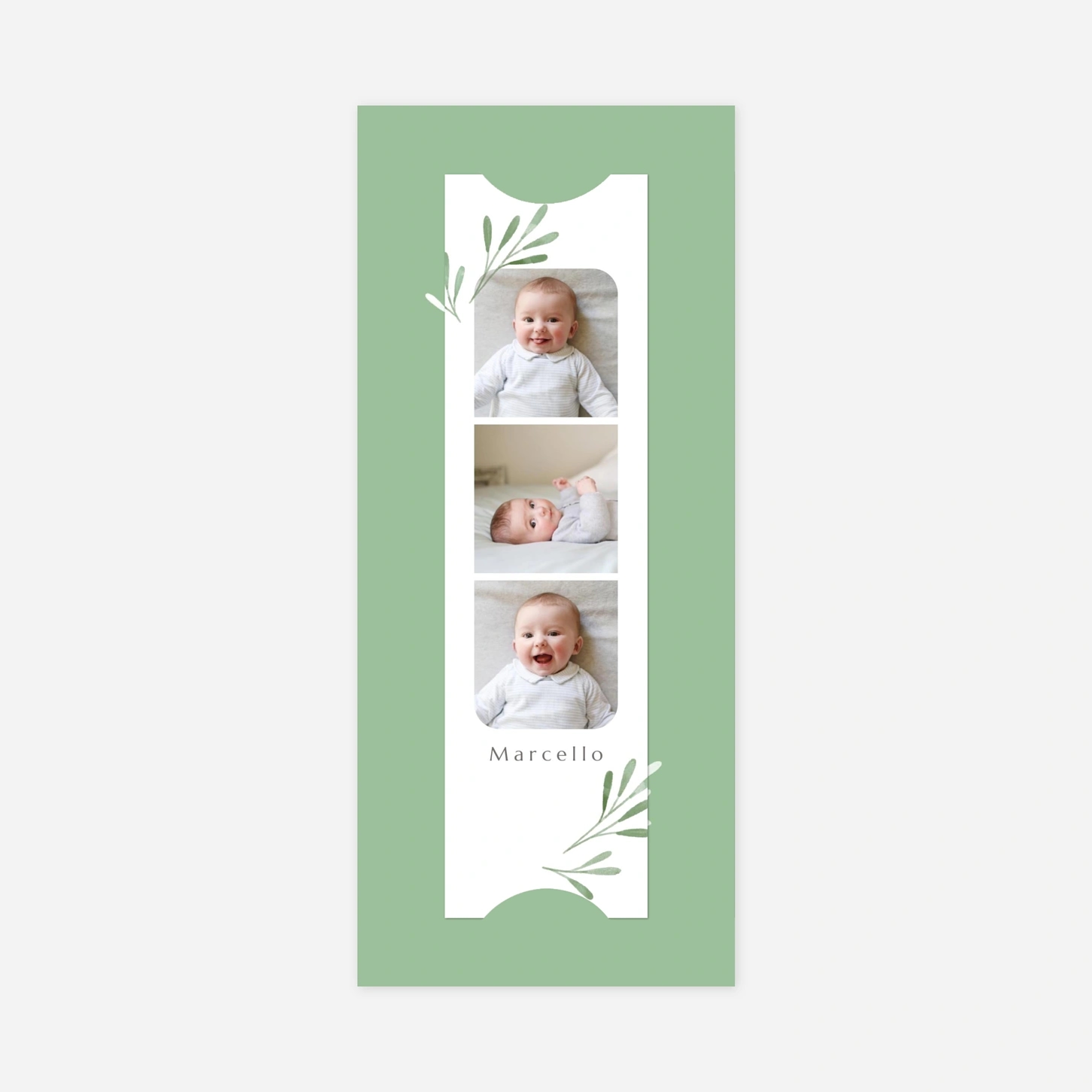 Faire-part naissance Picto végétal