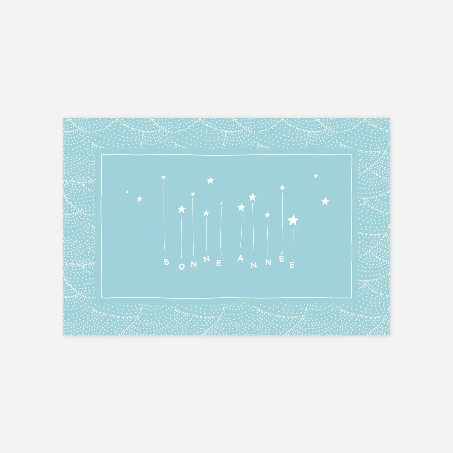 Carte de voeux Pluie d'étoiles