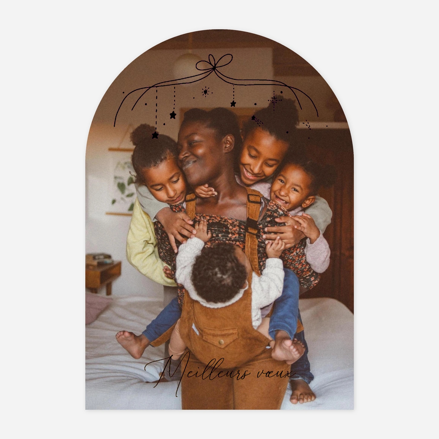 Carte de voeux Pluie étoilée