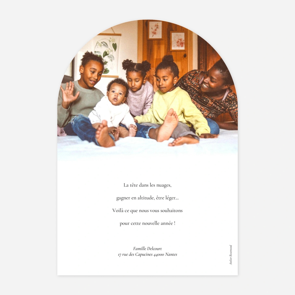 Carte de voeux Pluie étoilée