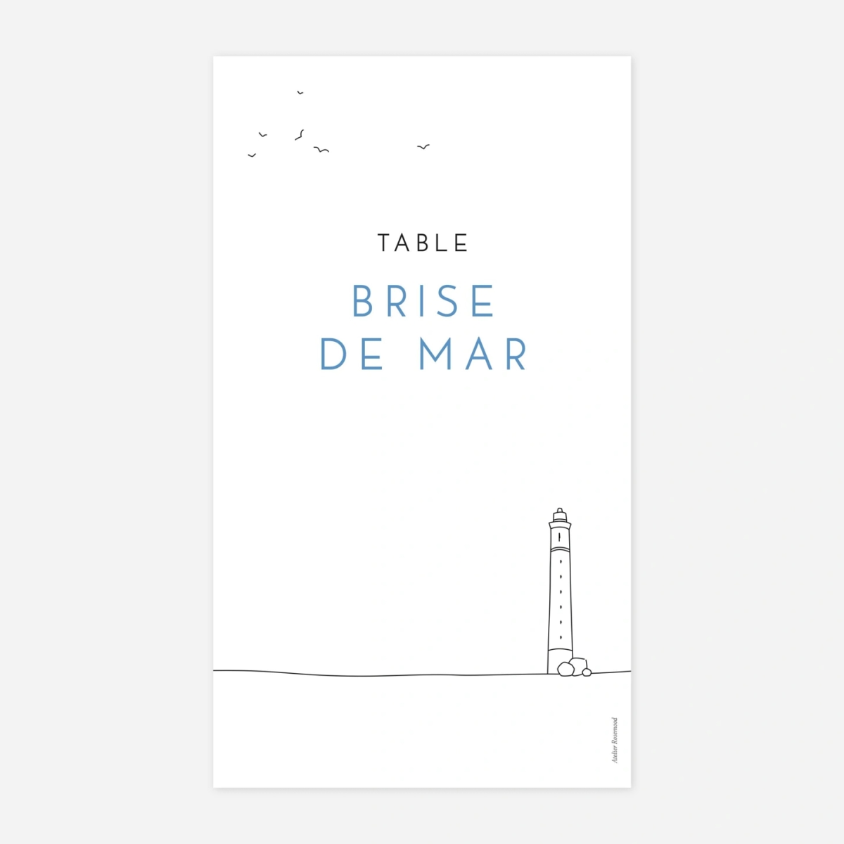 Marque-table mariage Promesse