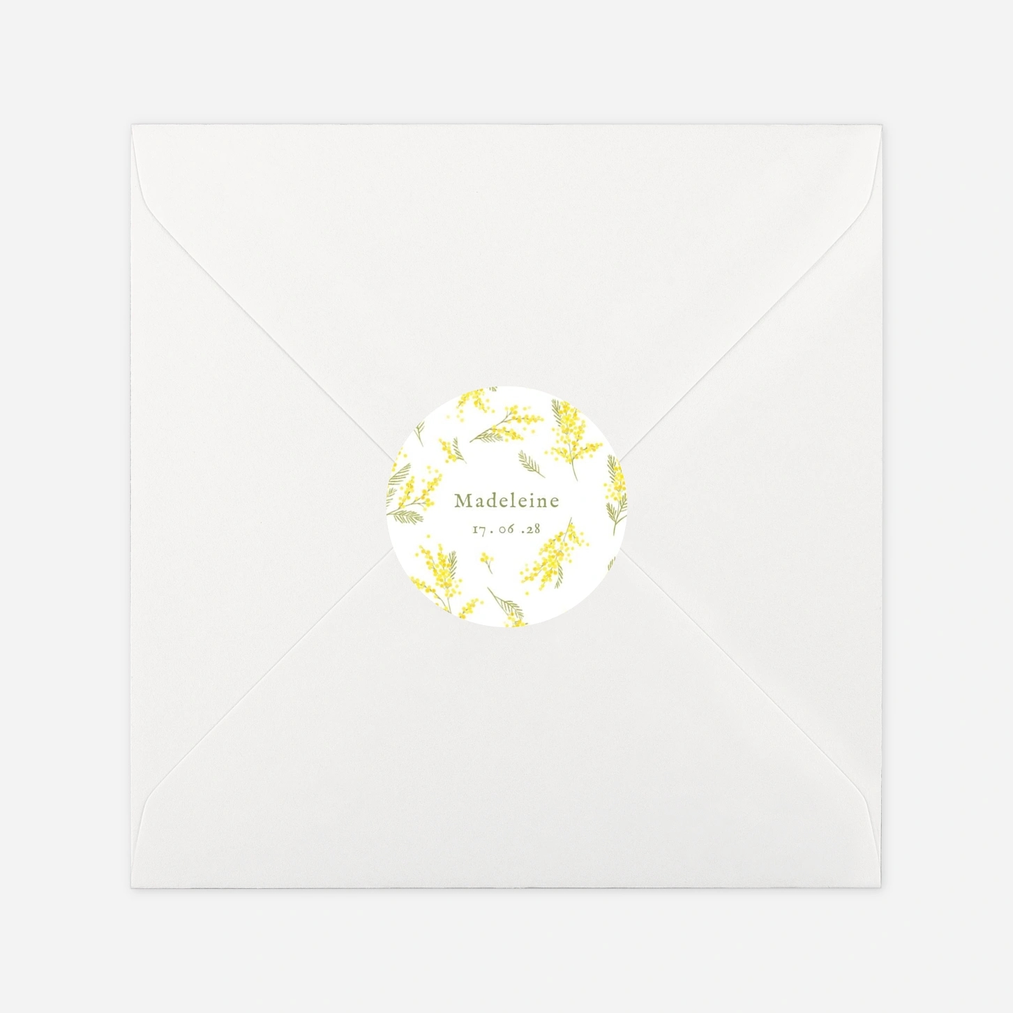 Stickers naissance Petit mimosa