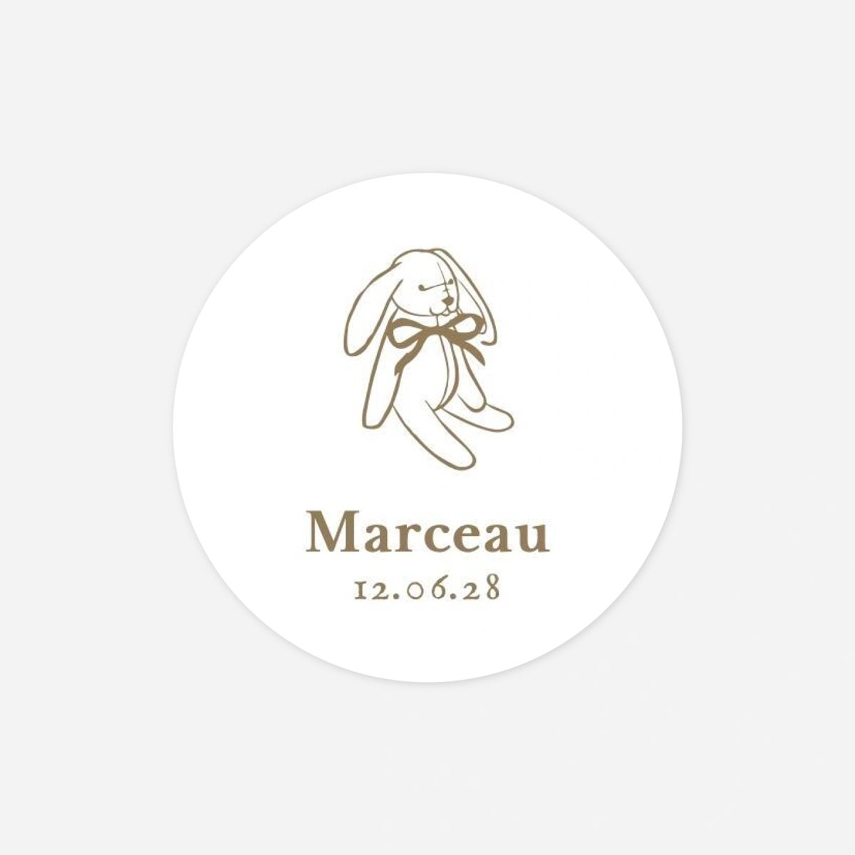 Stickers naissance Petit médaillon