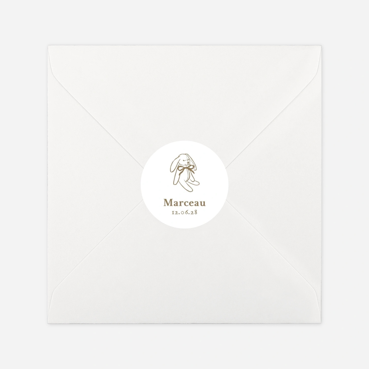 Stickers naissance Petit médaillon