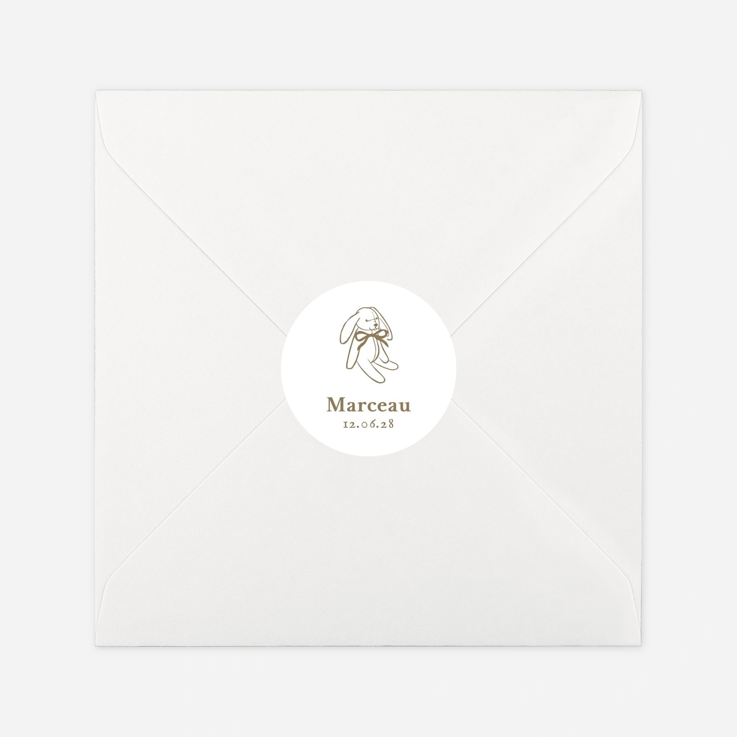 Stickers naissance Petit médaillon