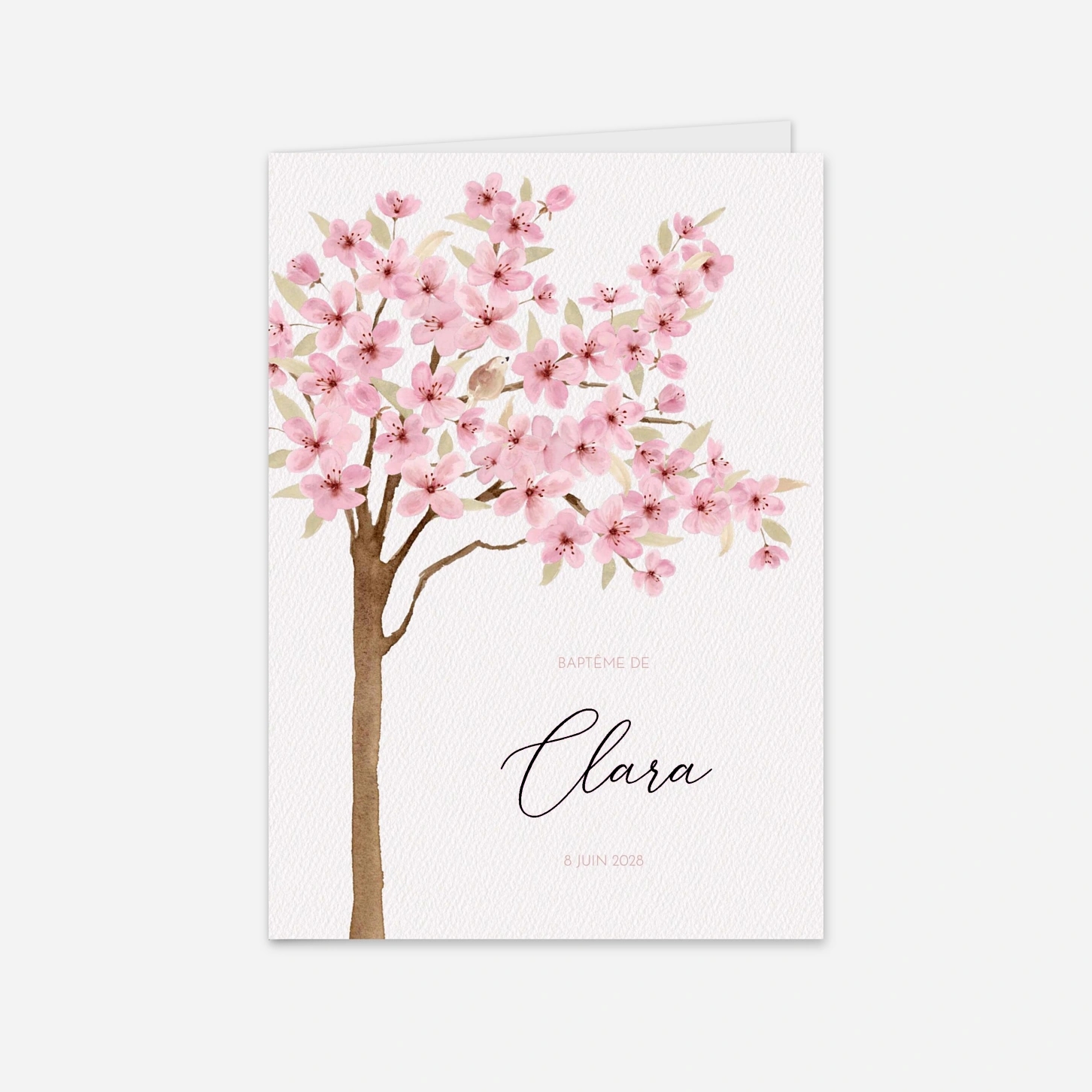 Faire-part baptême Lueur de printemps