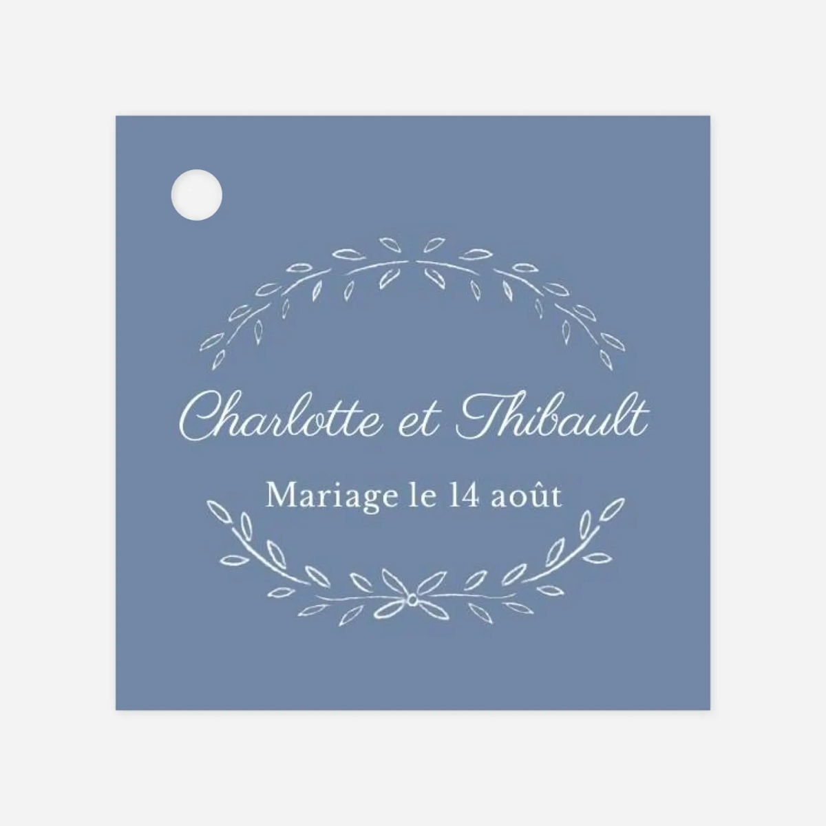 Etiquette perforée mariage Poème