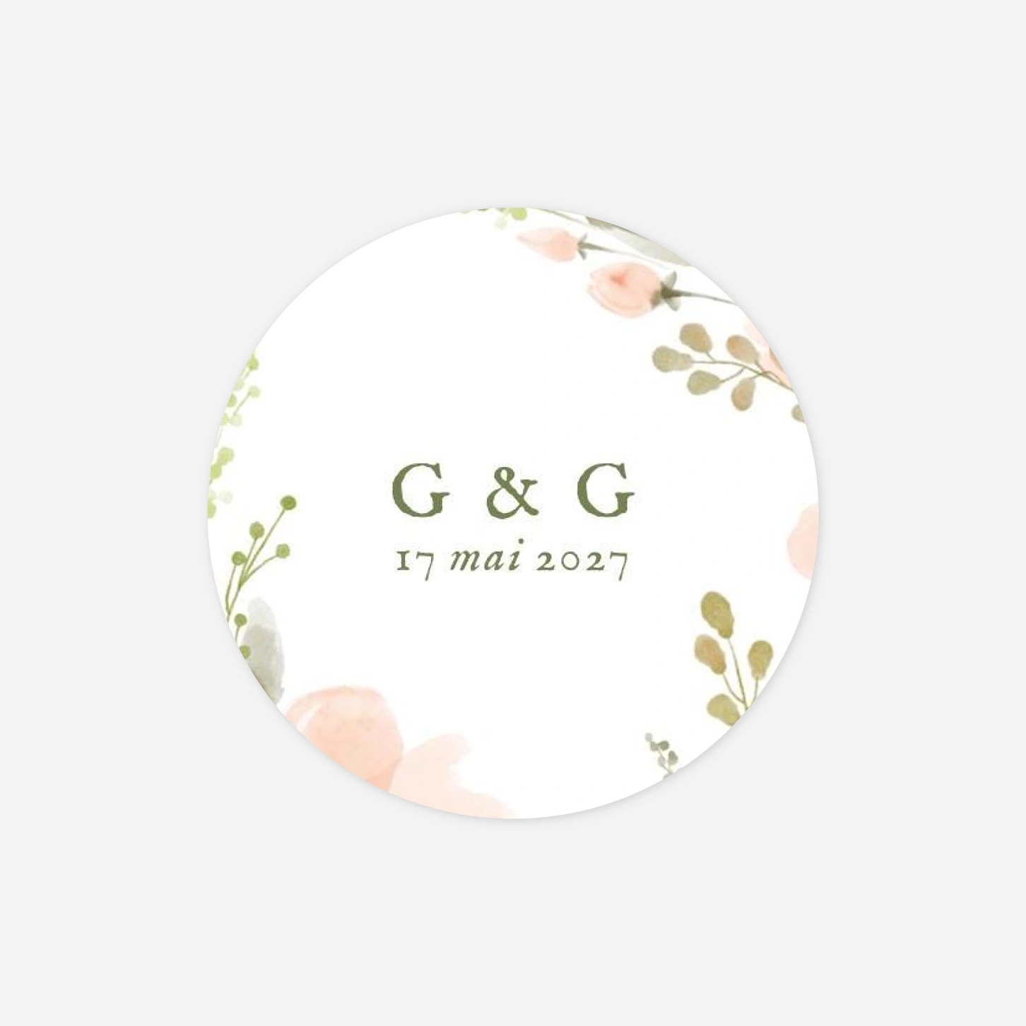 Stickers mariage Poésie florale