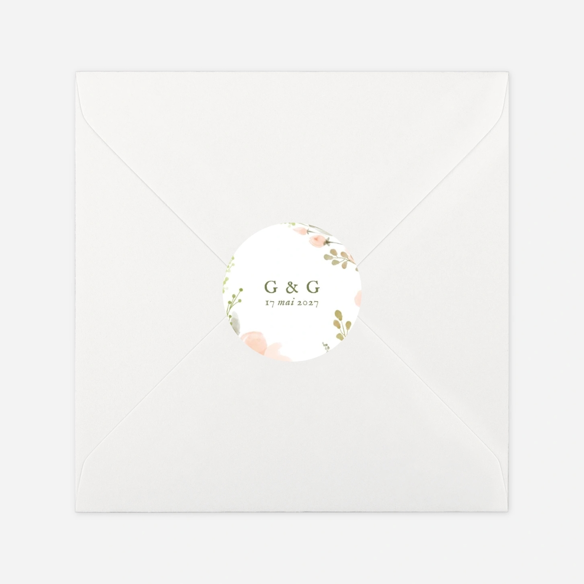 Stickers mariage Poésie florale