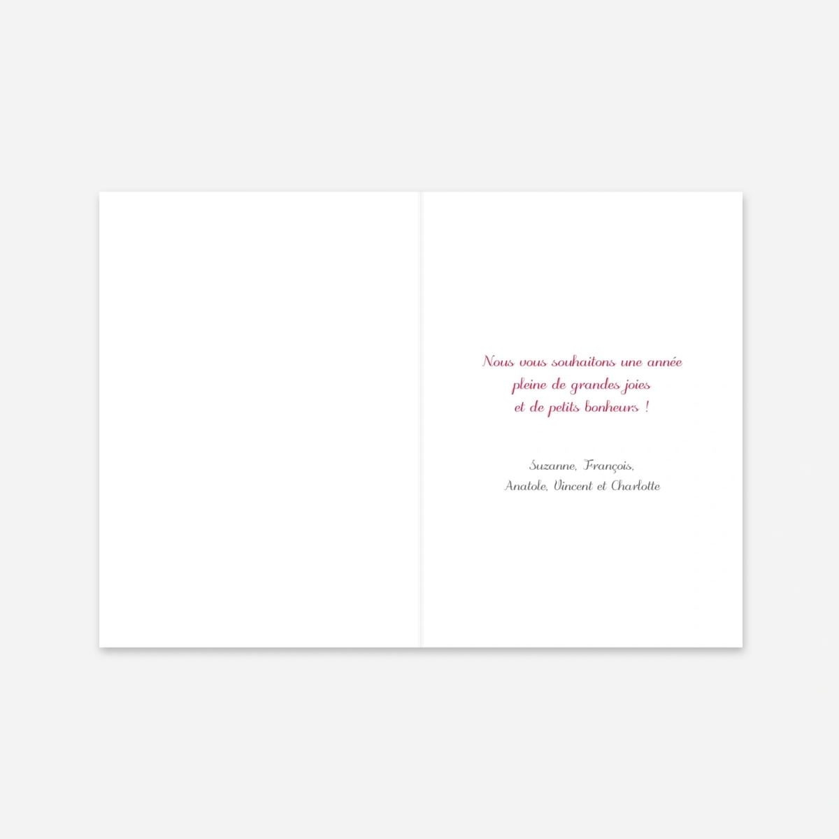 Carte de voeux Portrait 1 photo