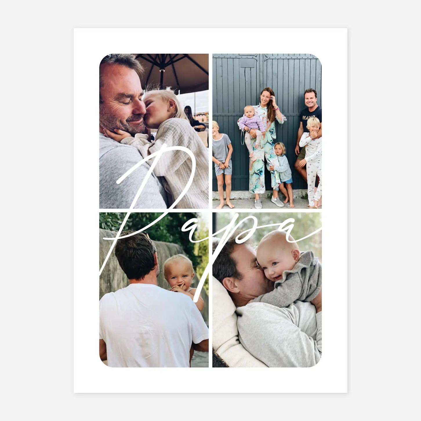 Affiche Manuscrit Papa