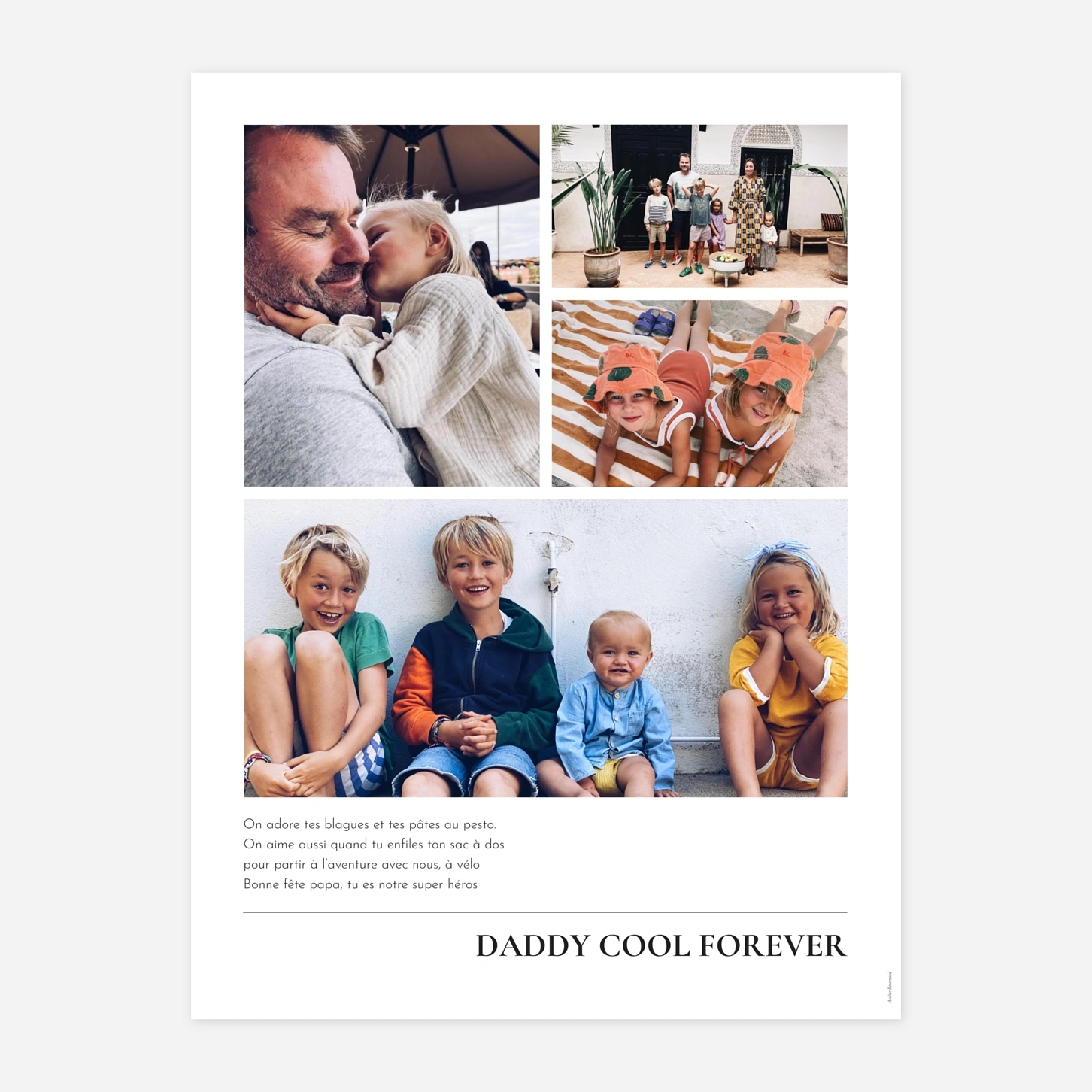 Affiche Message à Papa