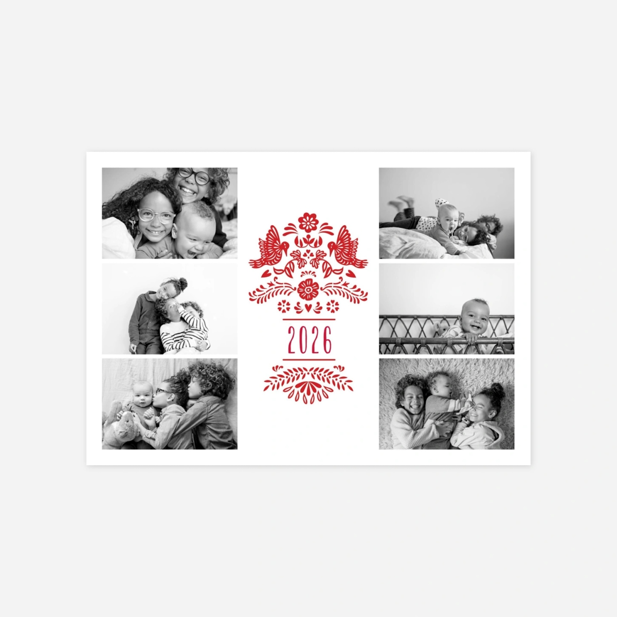 Carte de voeux Papel Picado multi photos