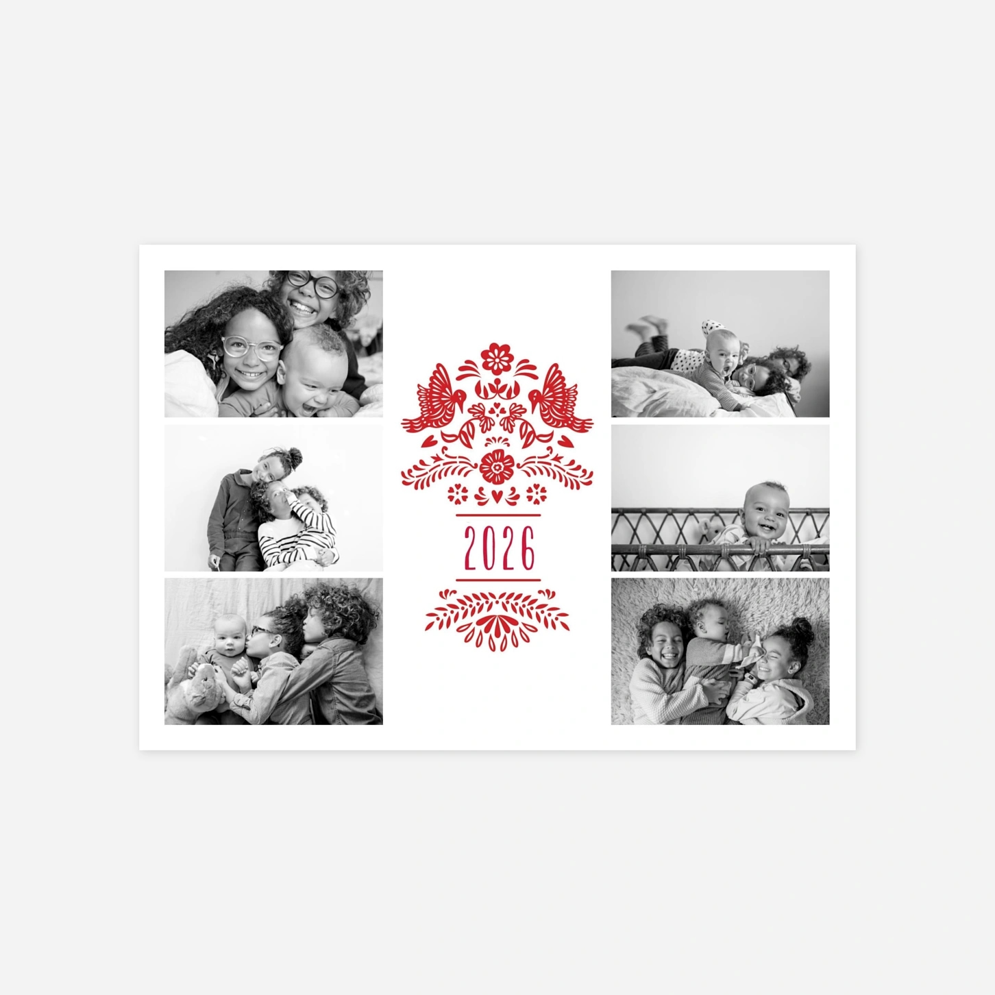 Carte de voeux Papel Picado multi photos