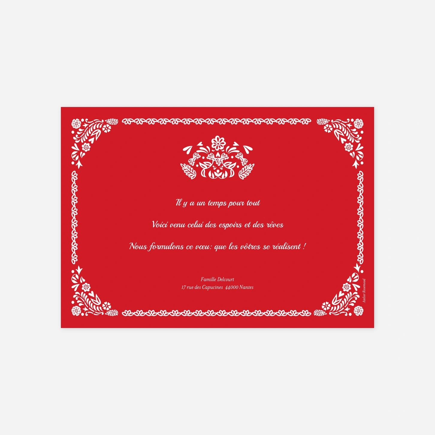 Carte de voeux Papel Picado multi photos