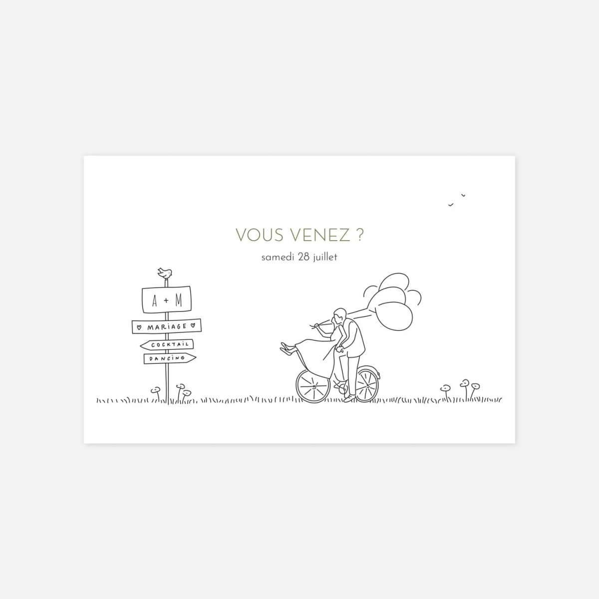 Carton réponse Promesse bohême