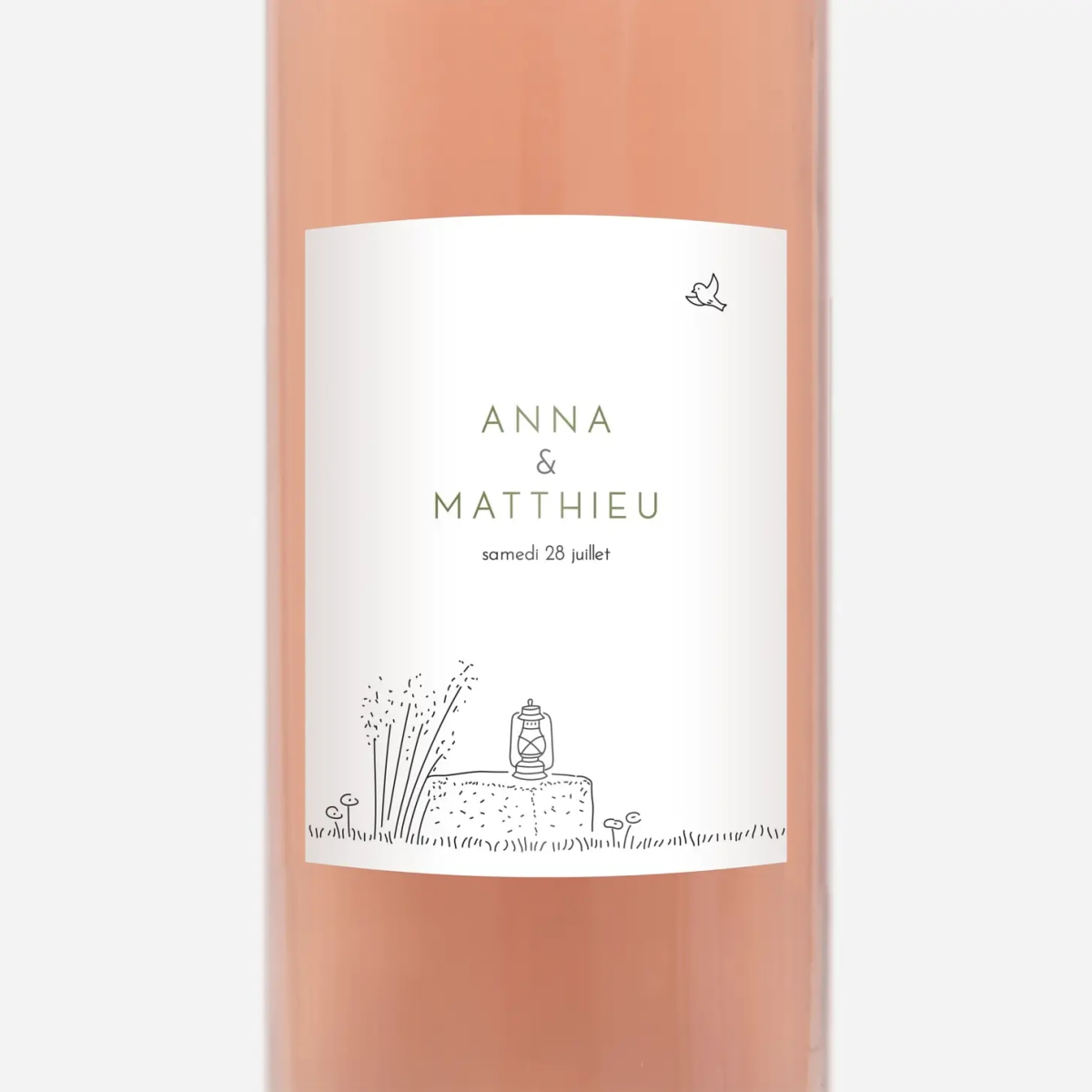 Étiquette bouteille Promesse bohême