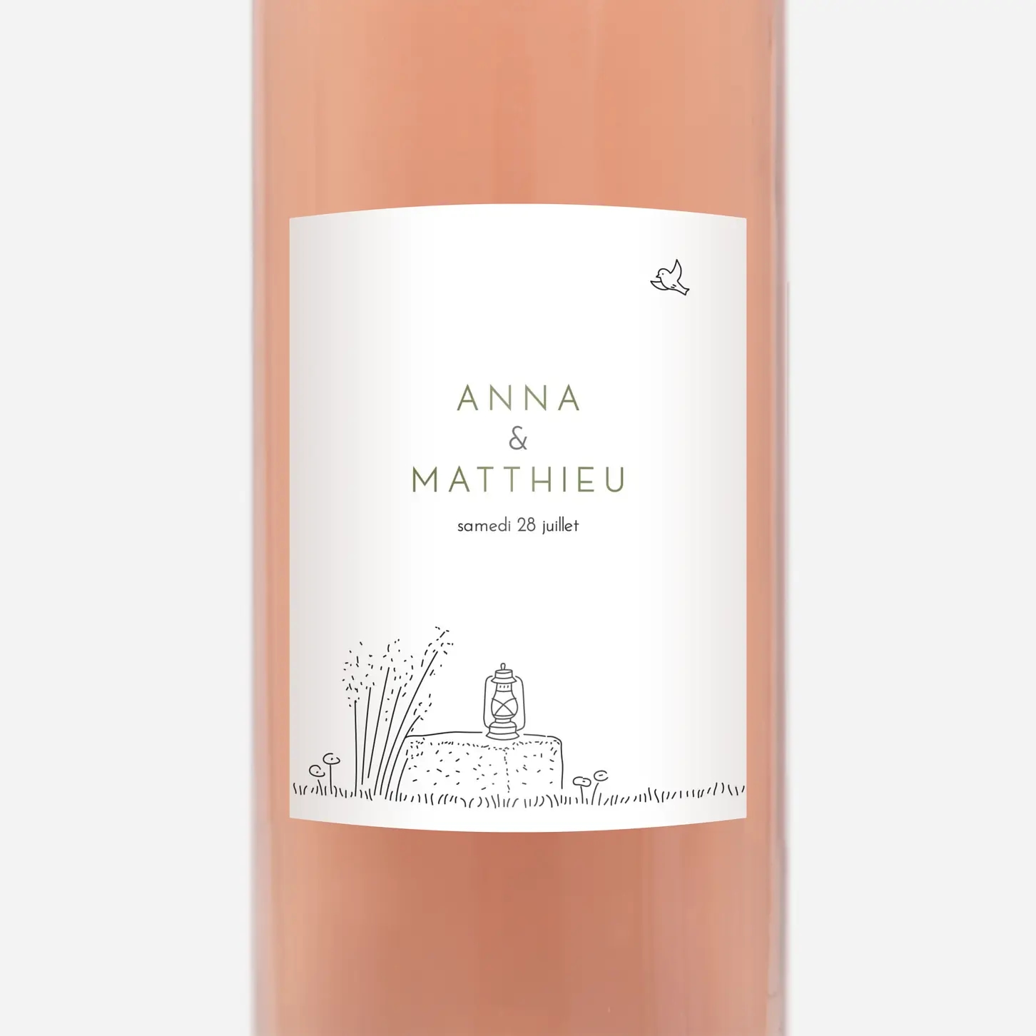 Étiquette bouteille Promesse bohême