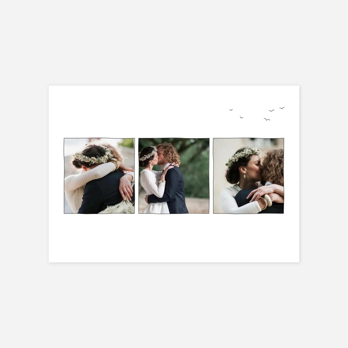 Carte de remerciements Promesse champêtre