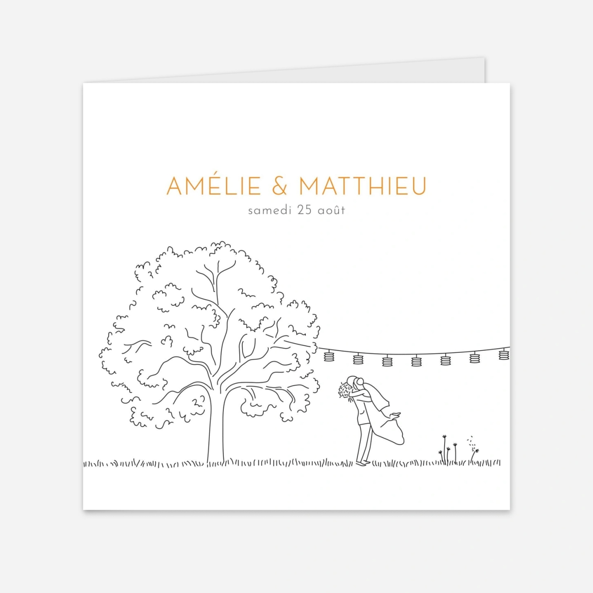 Faire-part mariage Promesse champêtre