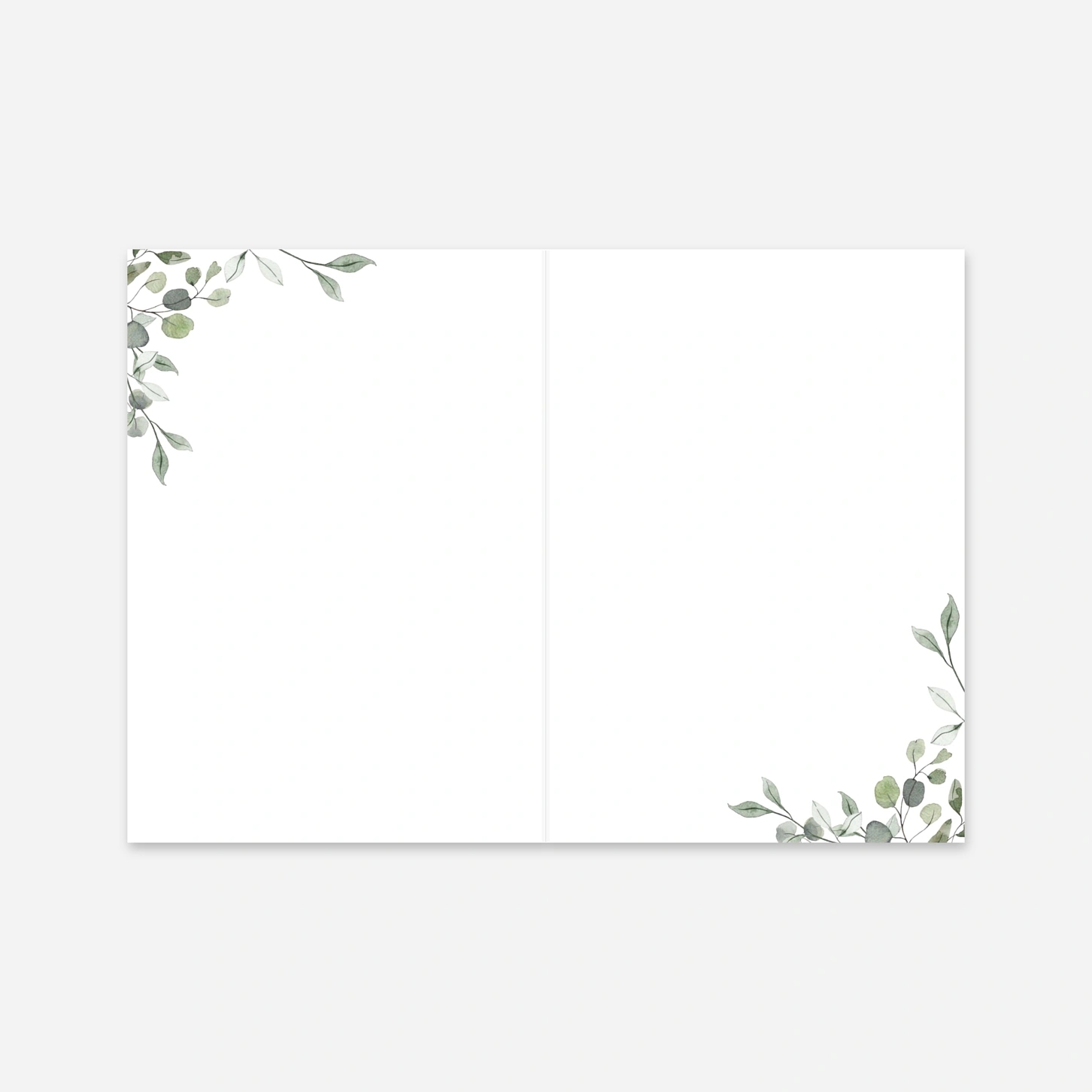 Livret de messe baptême Promesse Eucalyptus