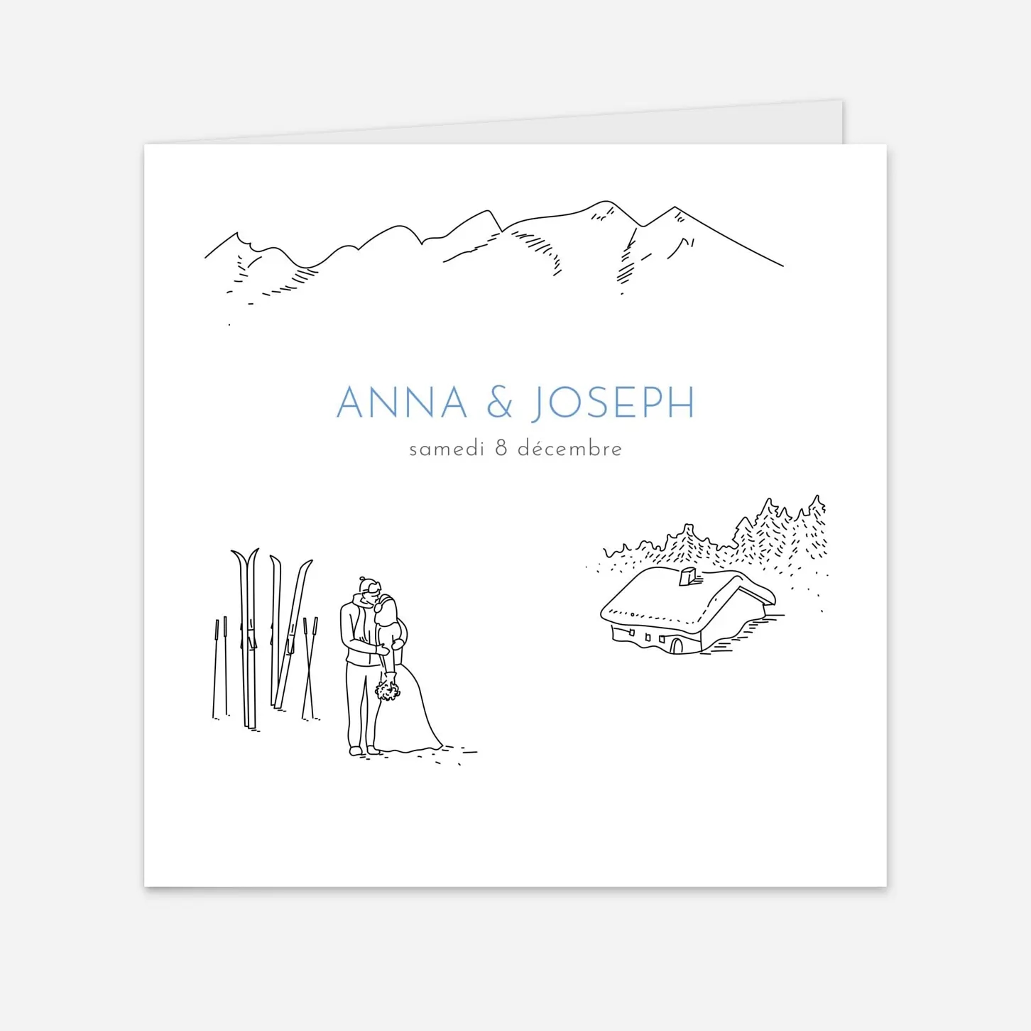 Faire-part mariage Promesse d'hiver