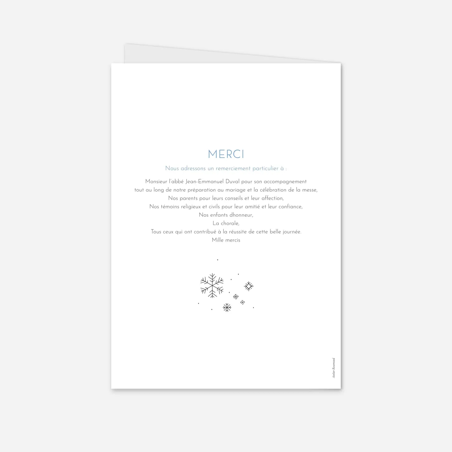 Livret de messe mariage Promesse d'hiver