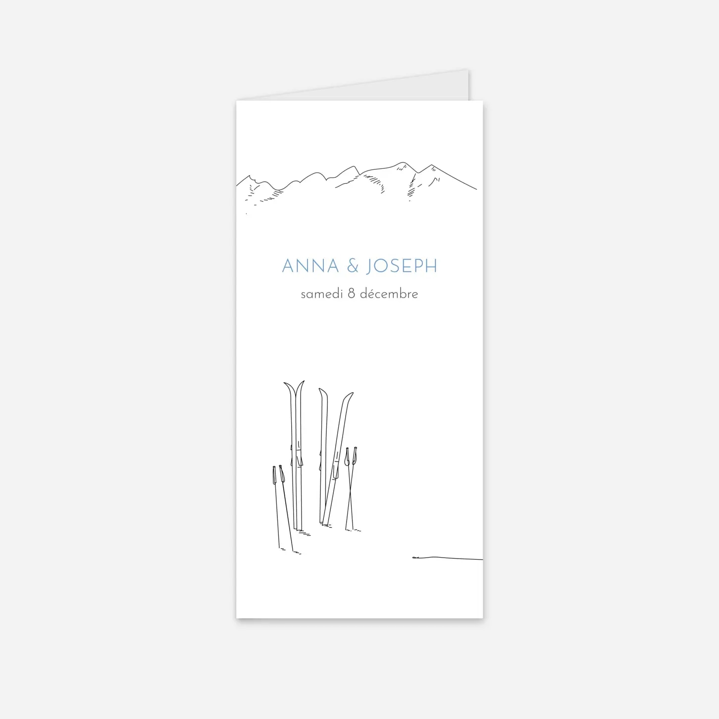 Menu mariage Promesse d'hiver