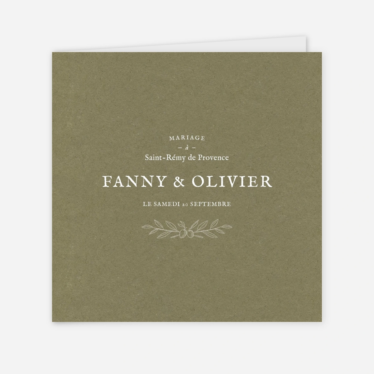 Faire-part mariage Provence
