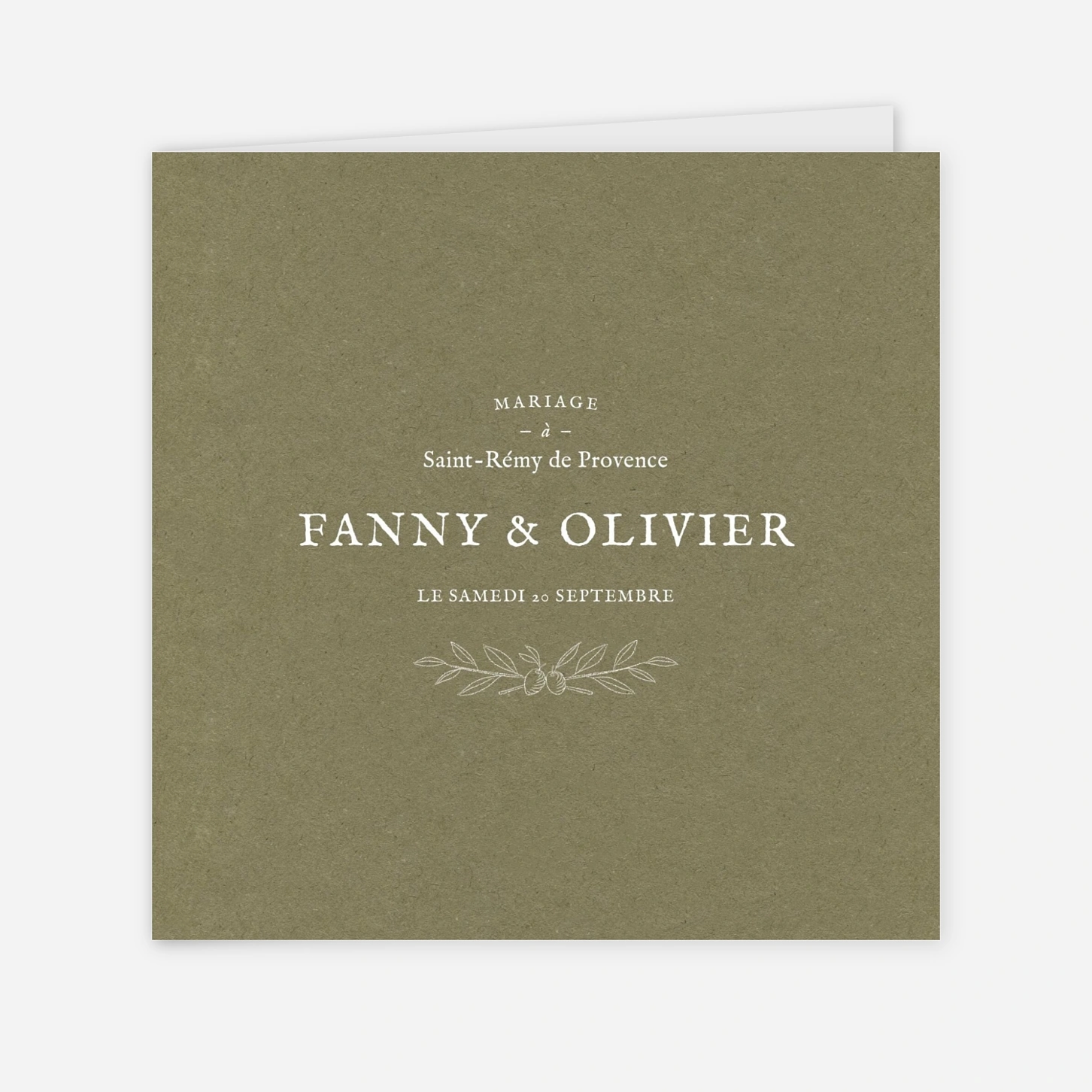 Faire-part mariage Provence