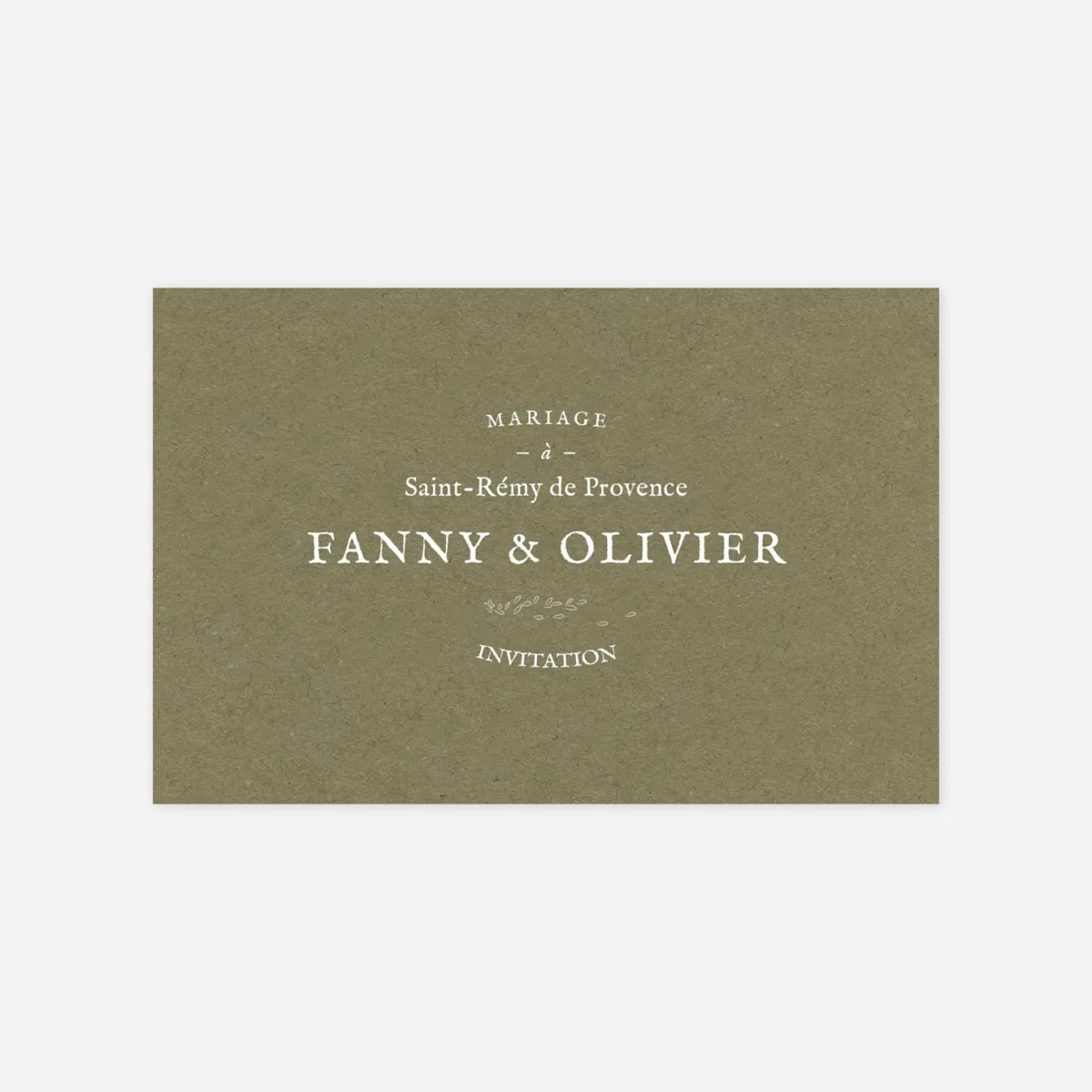 Carton d'invitation Provence