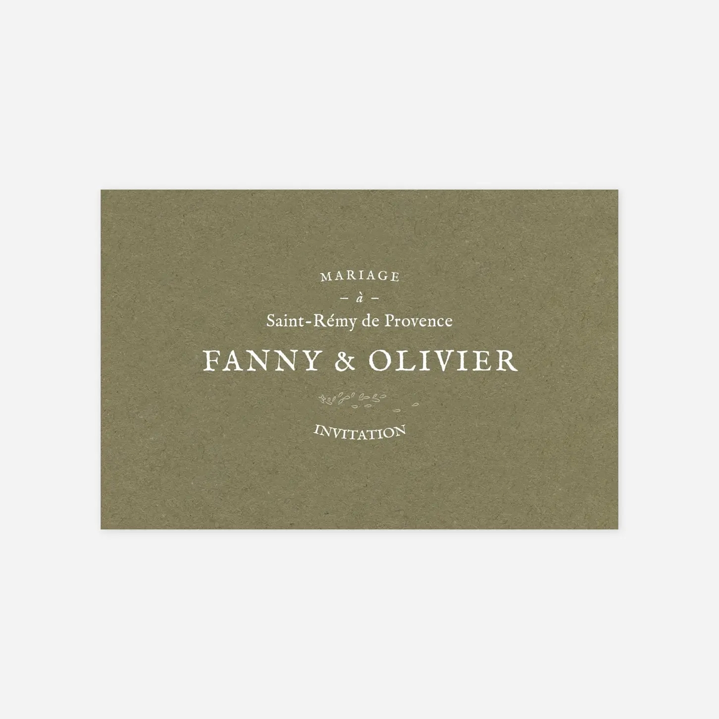 Carton d'invitation Provence