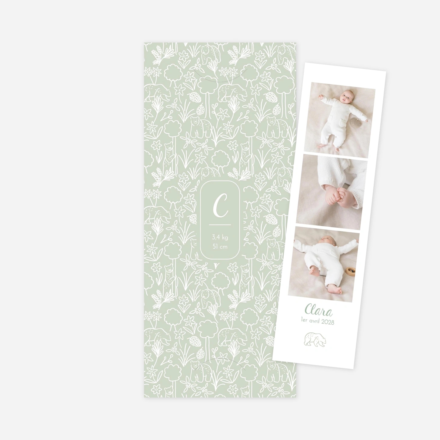 Faire-part naissance Promenade