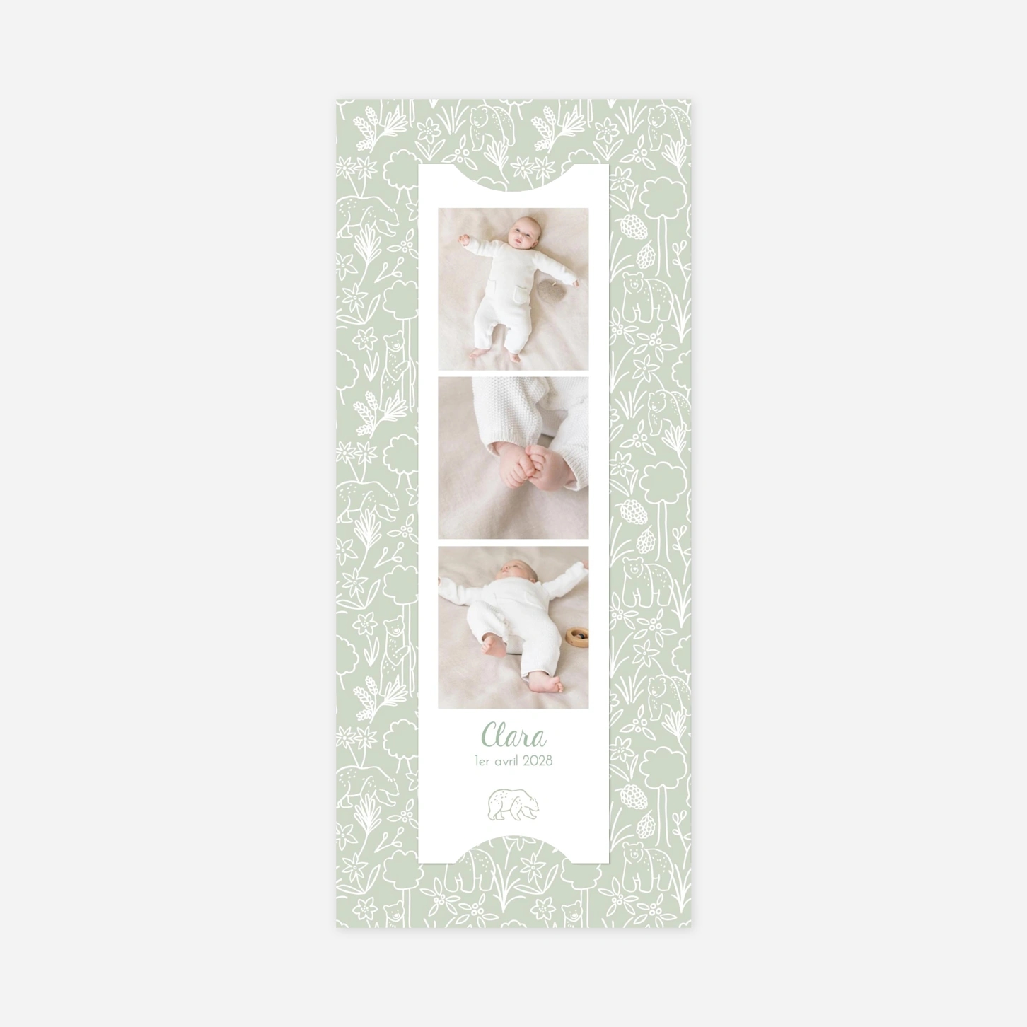 Faire-part naissance Promenade