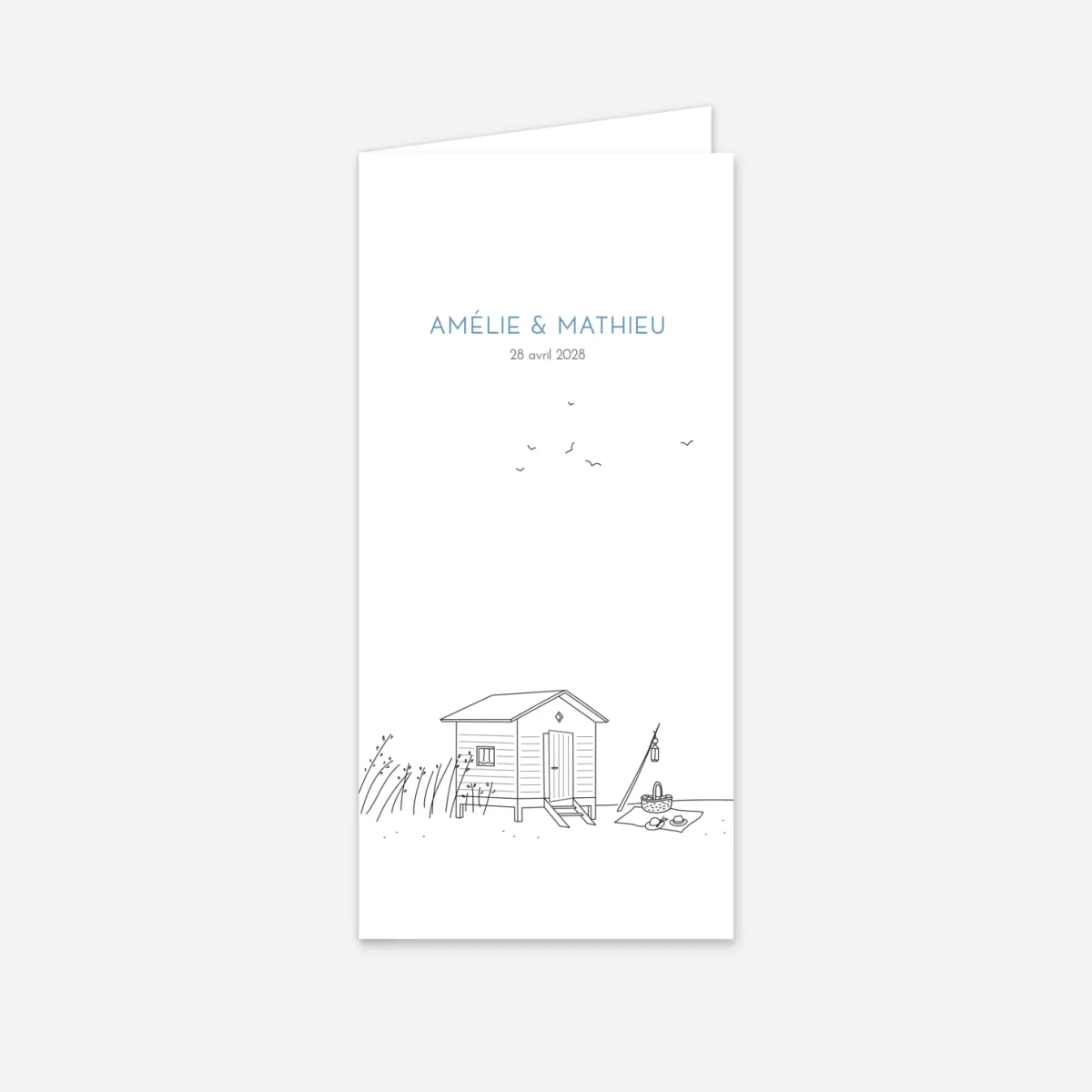 Menu mariage Promesse sur le sable