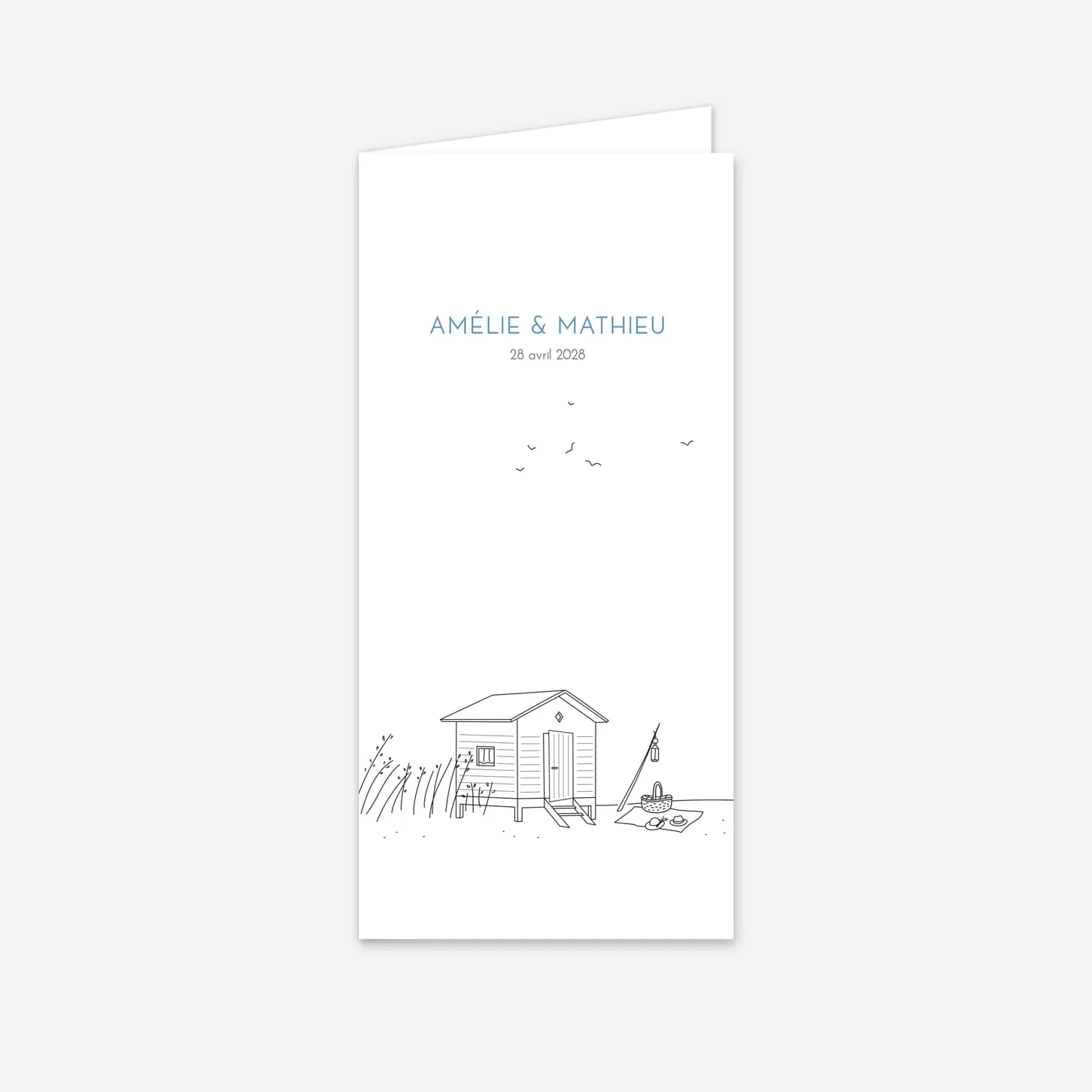 Menu mariage Promesse sur le sable