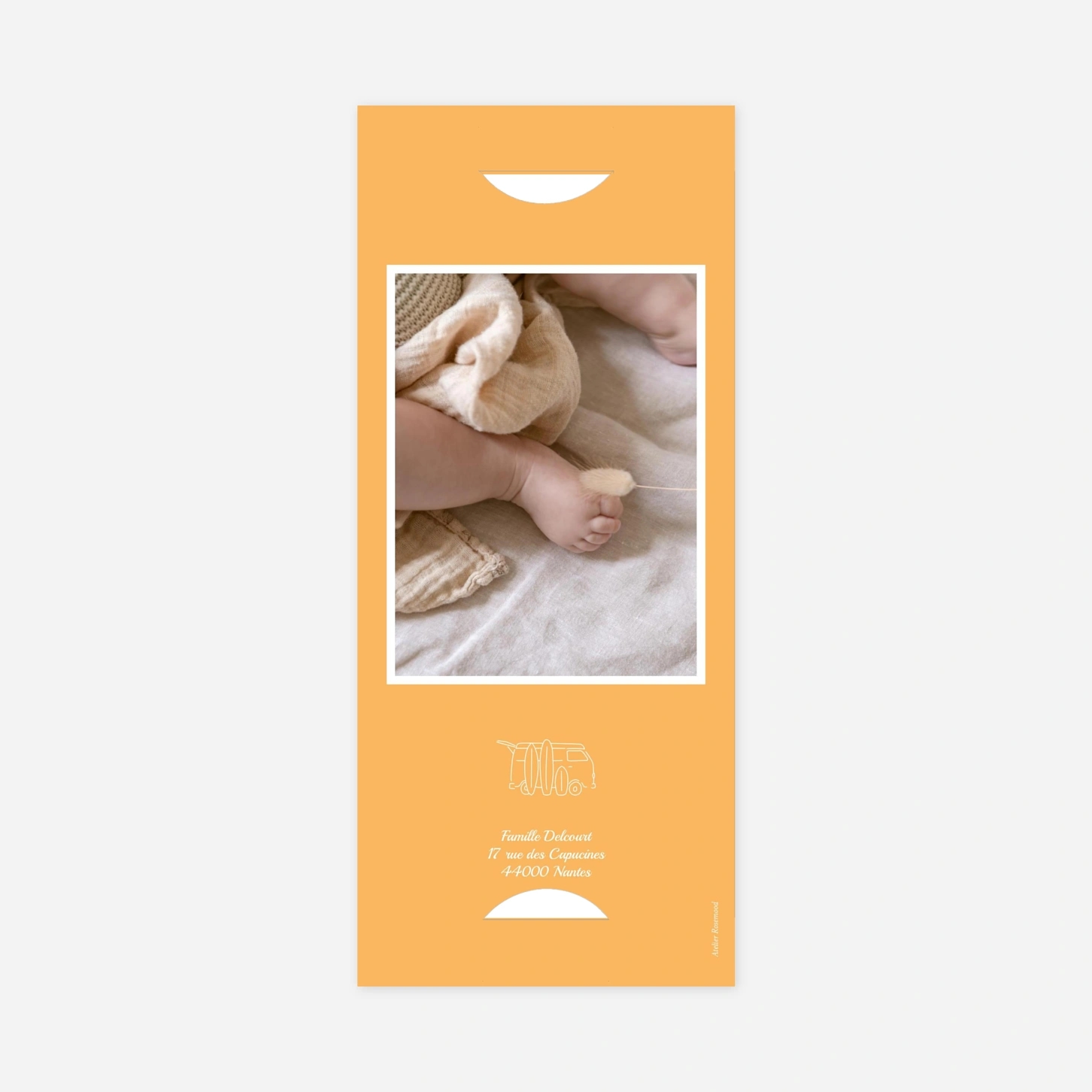 Faire-part naissance Première vague