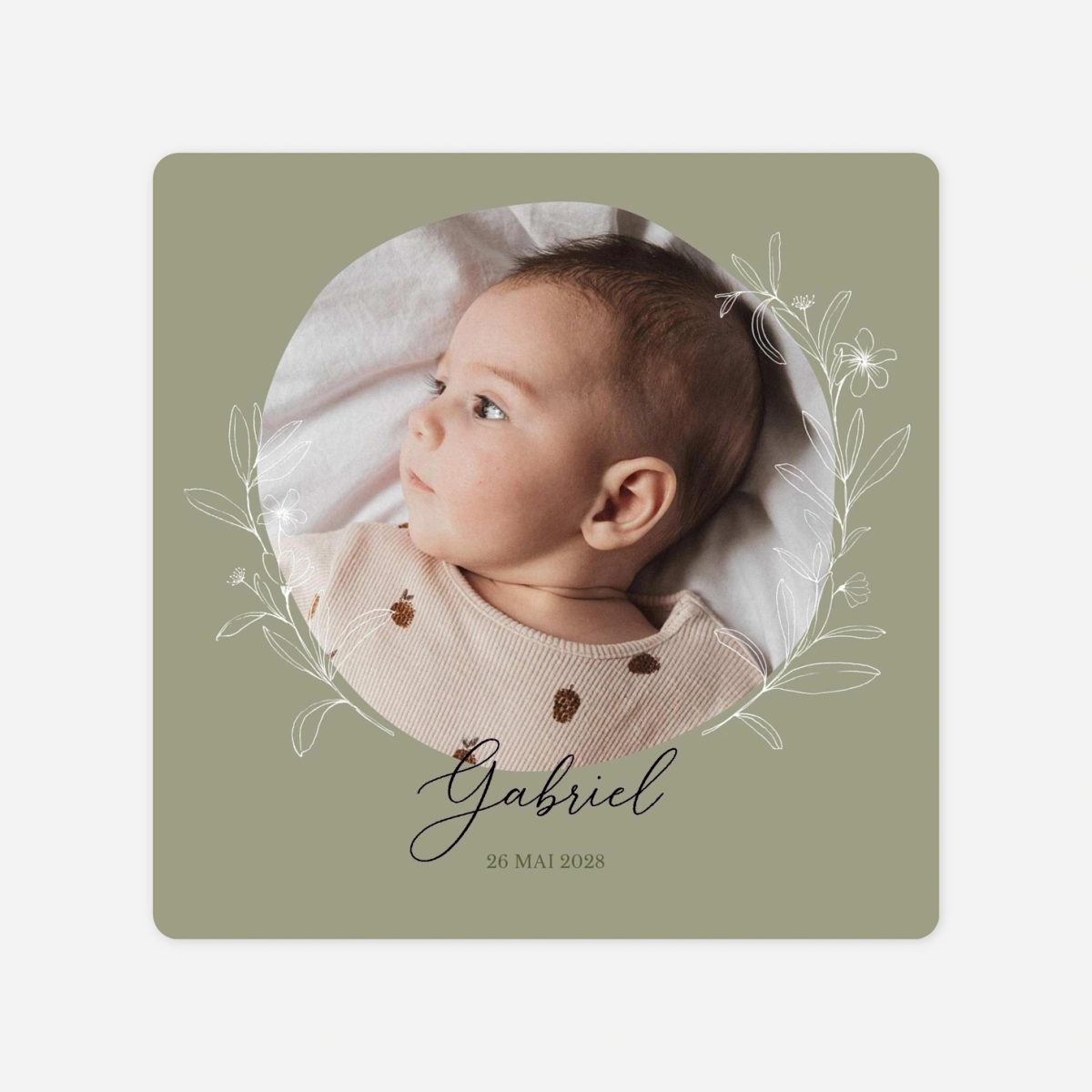 Faire-part naissance Petite âme