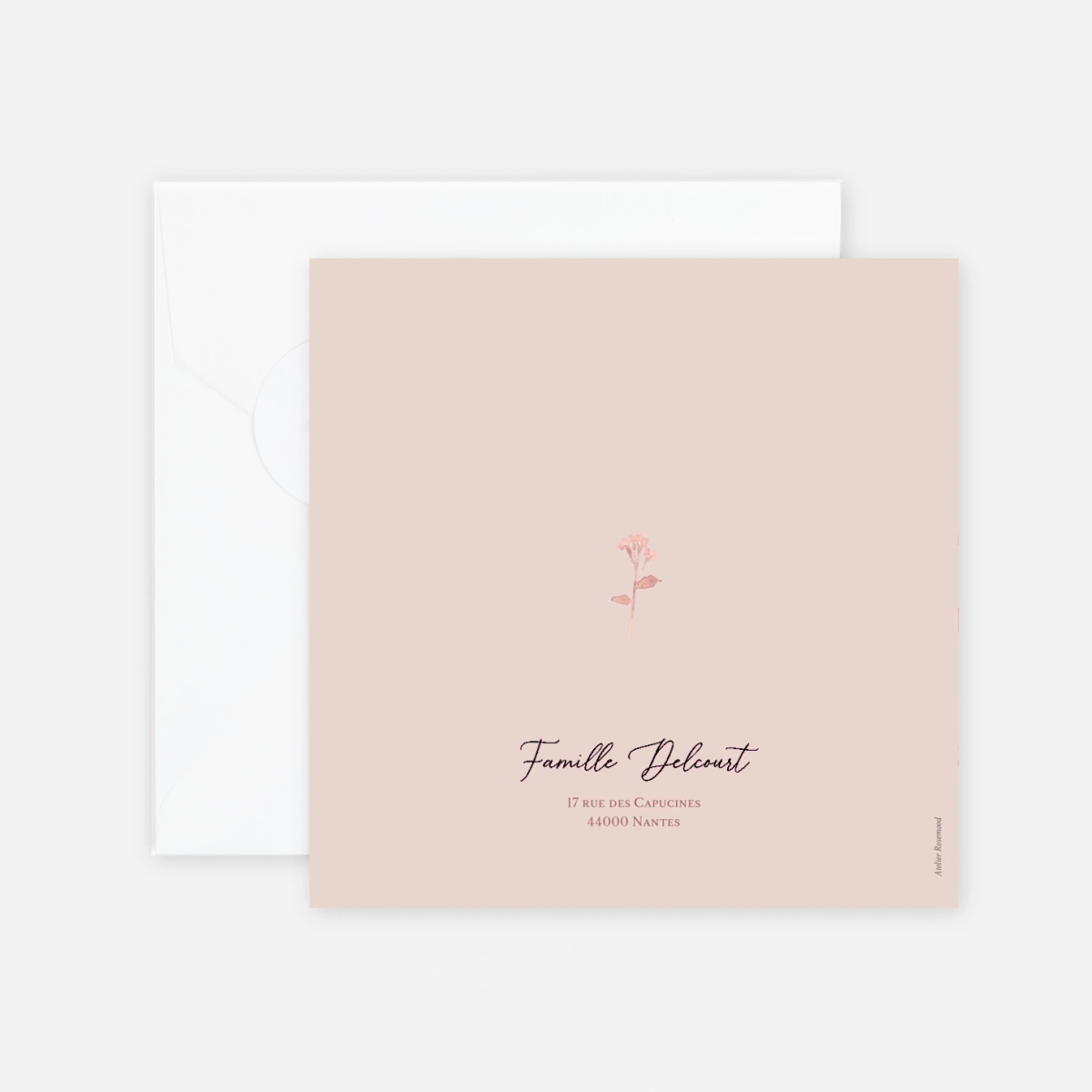 Faire-part naissance Petite fleur