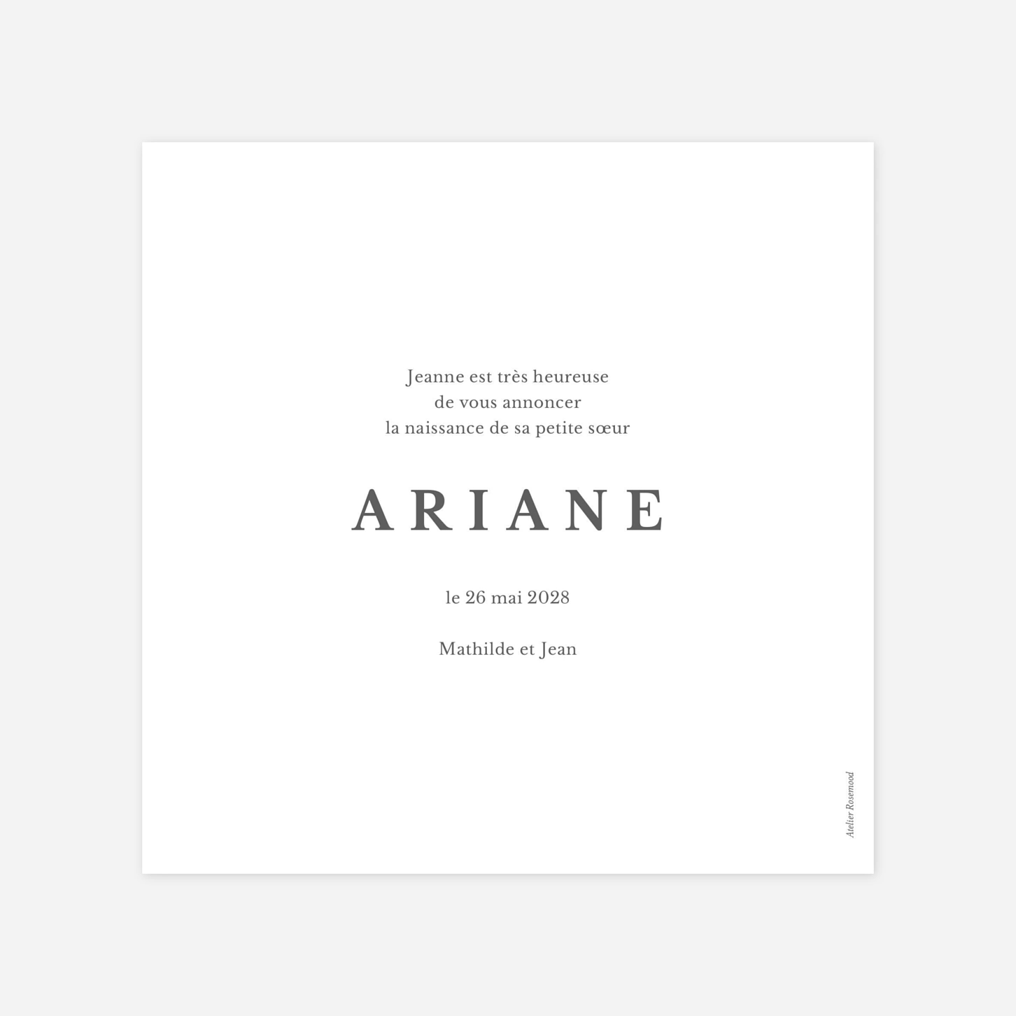 Faire-part naissance Petite Histoire