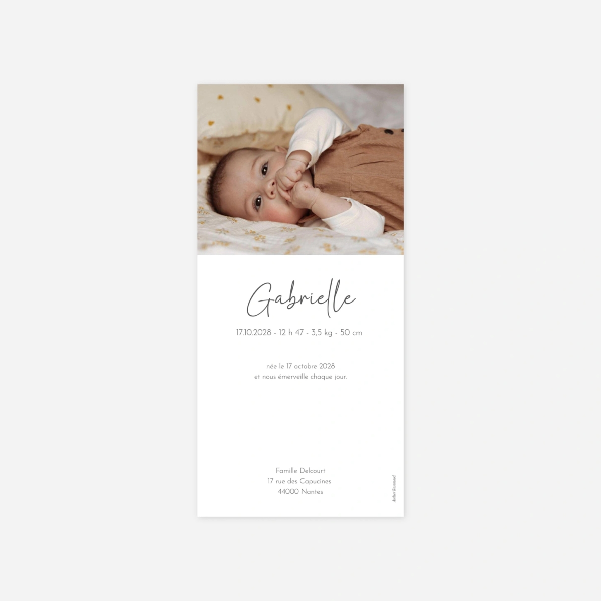 Faire-part naissance Petit Rêve