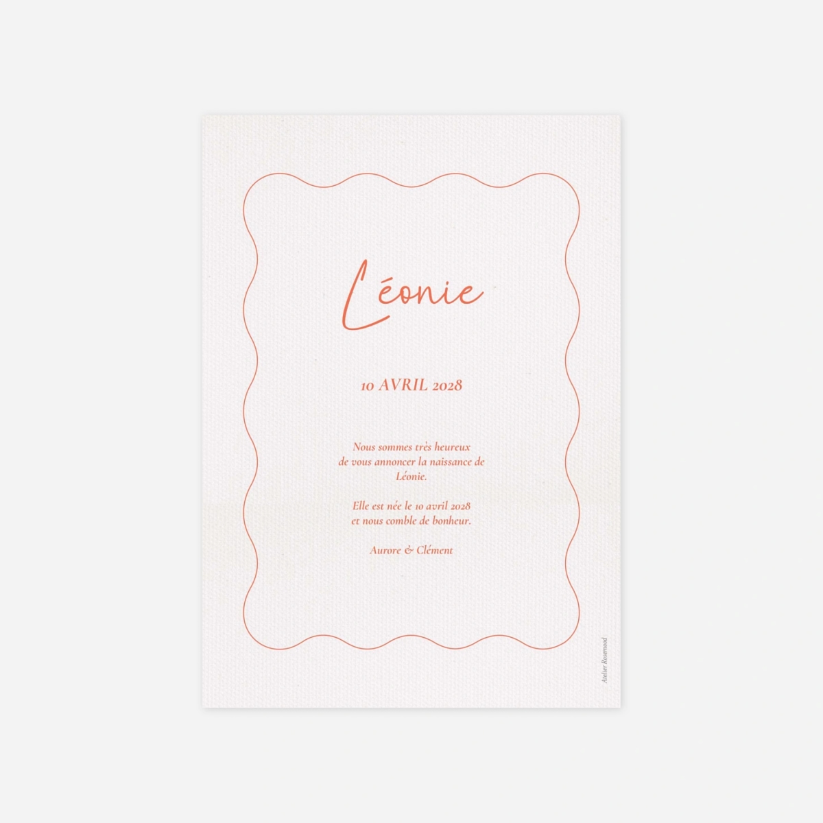 Faire-part naissance Éclat pastel