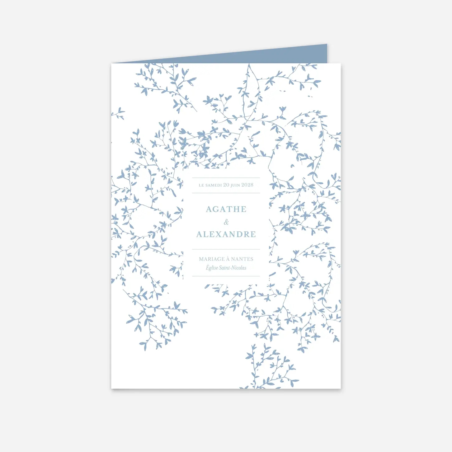 Livret de messe mariage Reflets dans l'eau