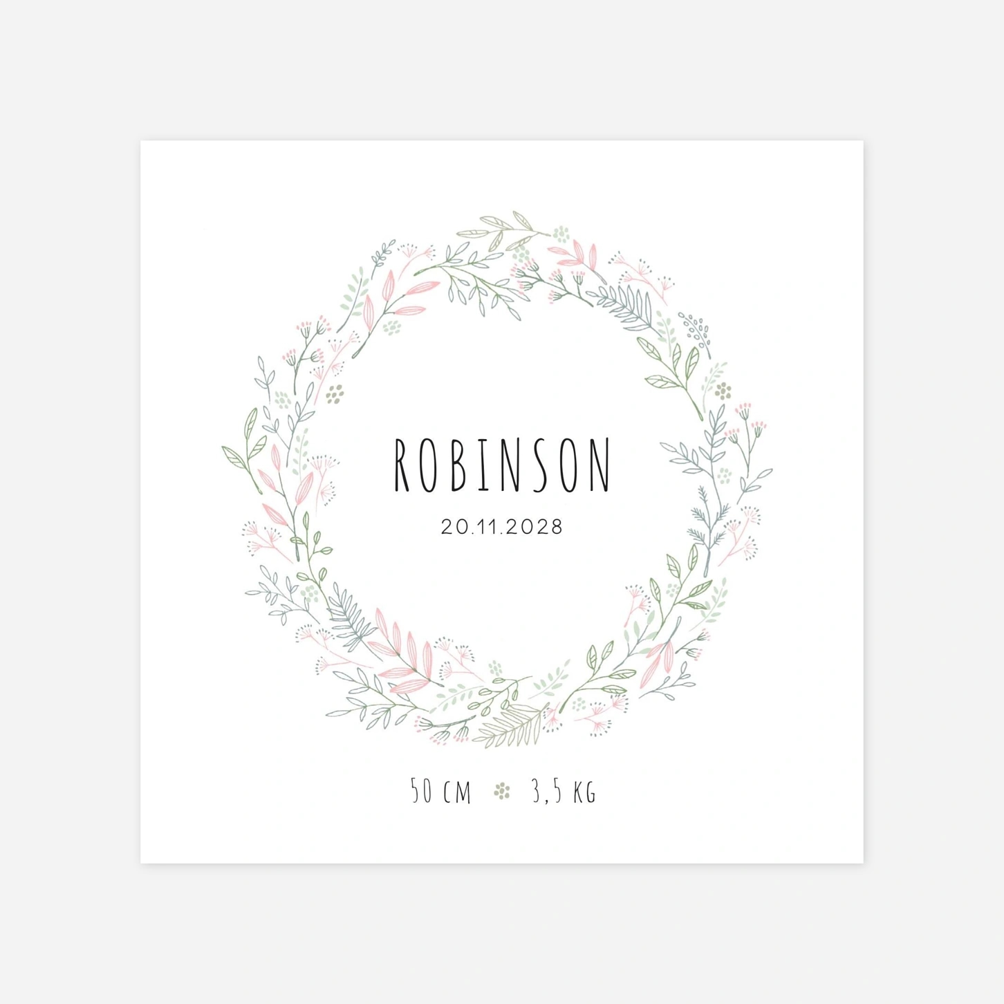 Faire-part naissance Ronde des prés