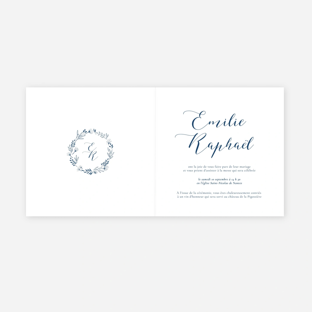Faire-part mariage Ronde des prés