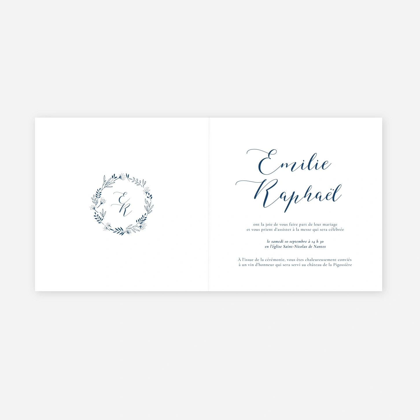 Faire-part mariage Ronde des prés