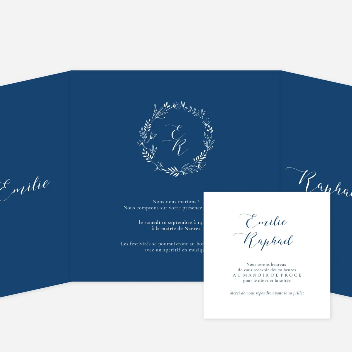 Faire-part mariage Ronde des prés